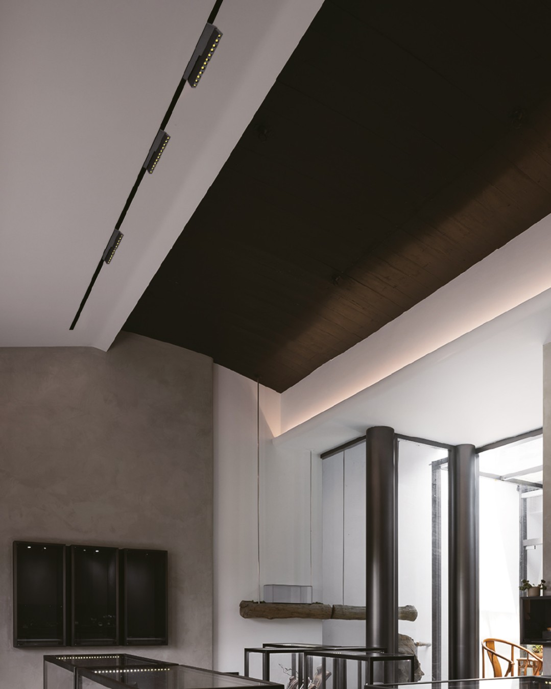 Projecteur linéaire pointé orientable magnétique