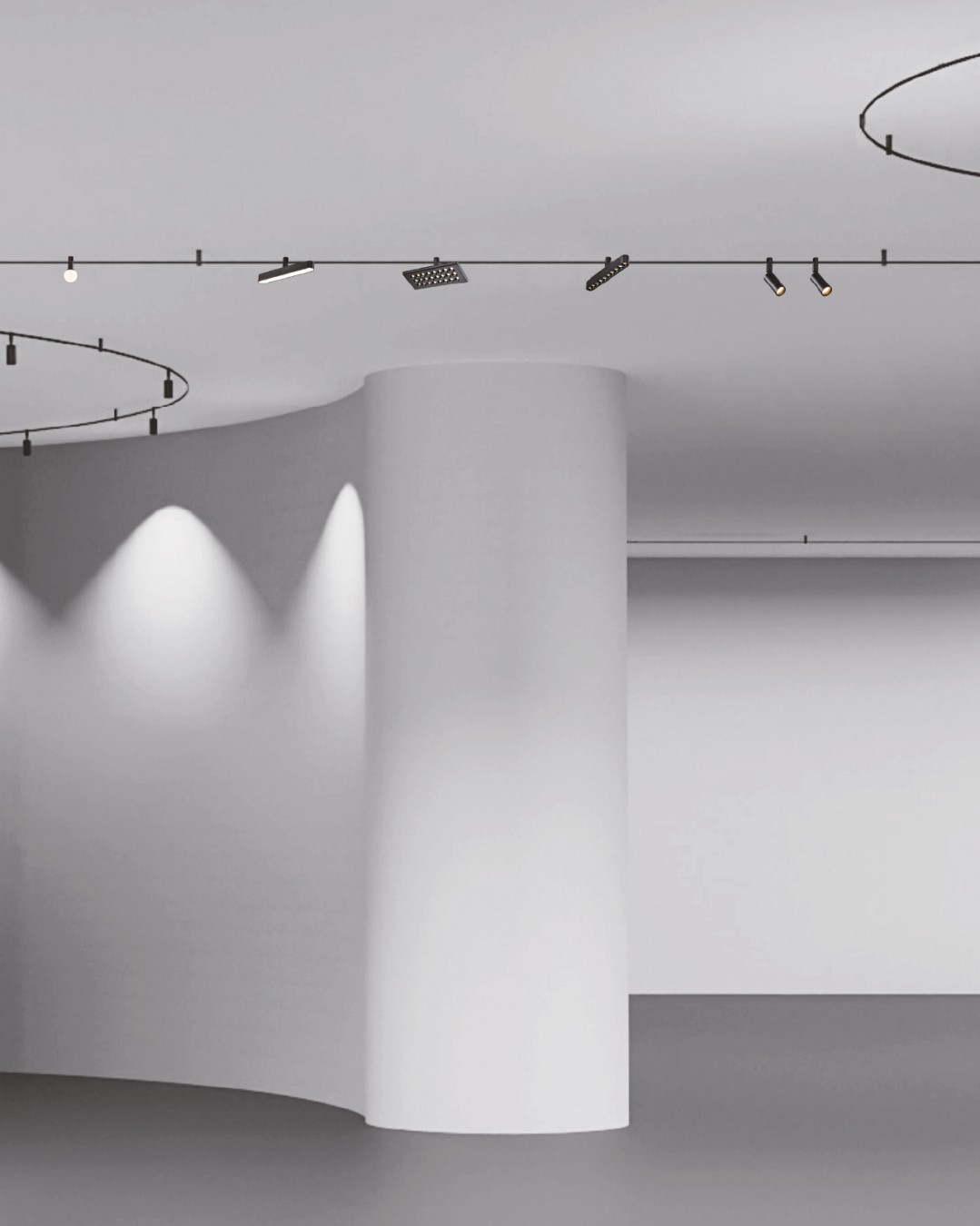 Projecteur magnétique mobile à fixation fixe ba100