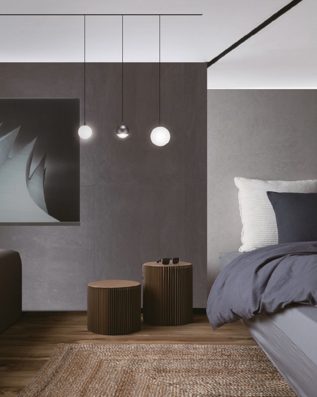 Suspension magnétique en boule