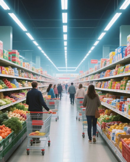 T LINE LUMINAIRE SUPERMARKET