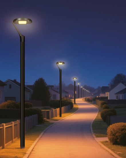 TÊTE DE POTEAU D'ÉCLAIRAGE