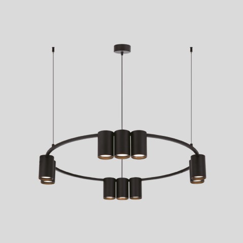 SUSPENSION CIRCULAIRE AVEC LAMPES